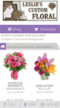 Mobile Screenshot of lesliescustomfloral.com