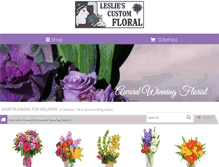 Tablet Screenshot of lesliescustomfloral.com